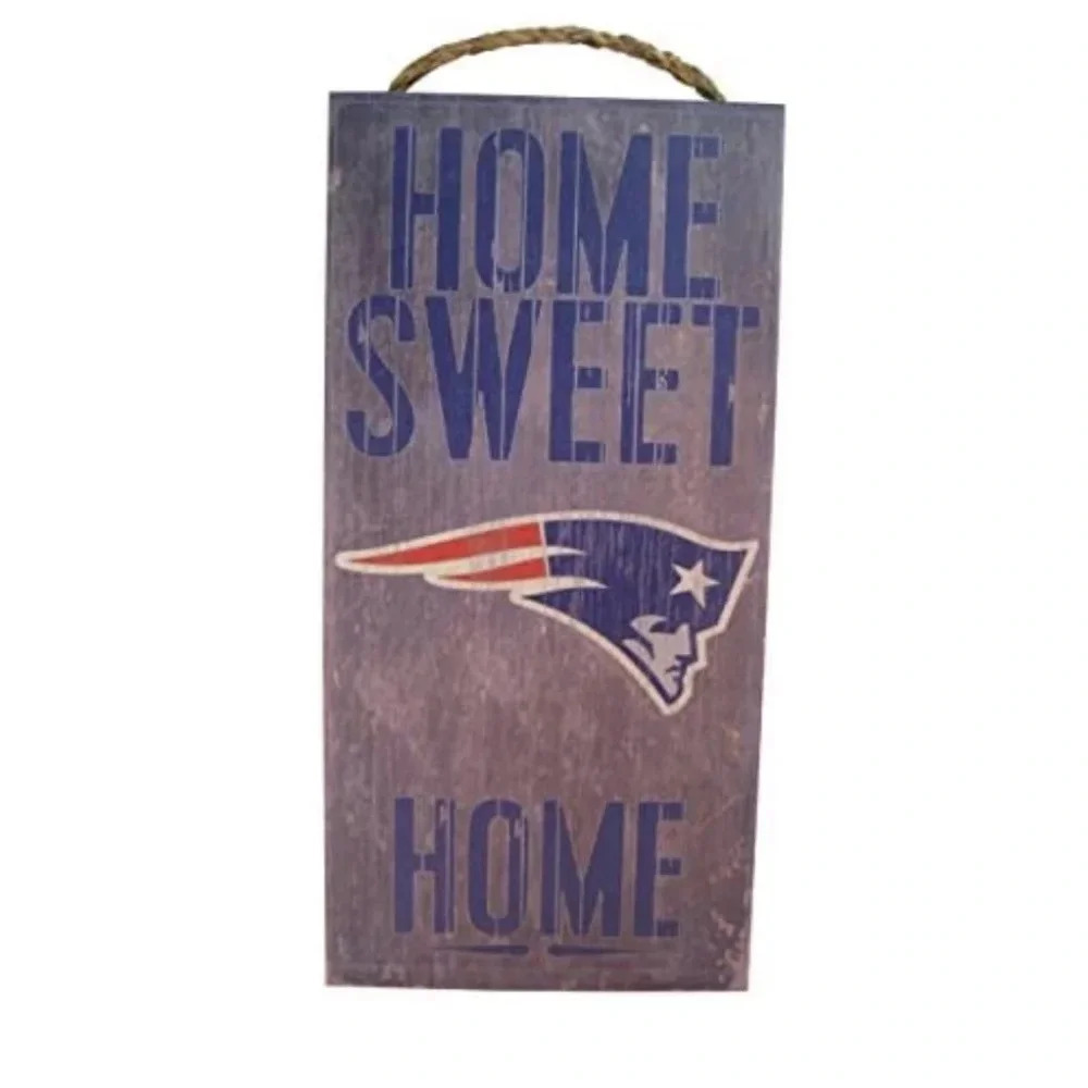 New England Patriots wood door sign